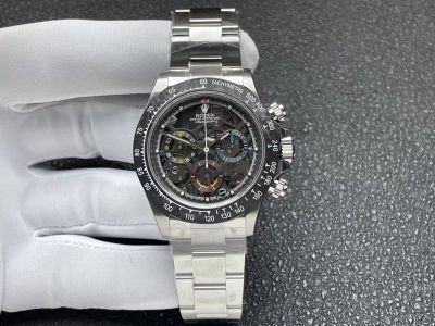 ROLEX Daytona 904L Steel 4130 Hollow-out Movement Watch
